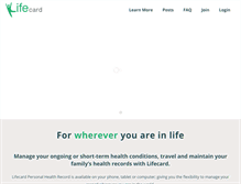 Tablet Screenshot of lifecard.com